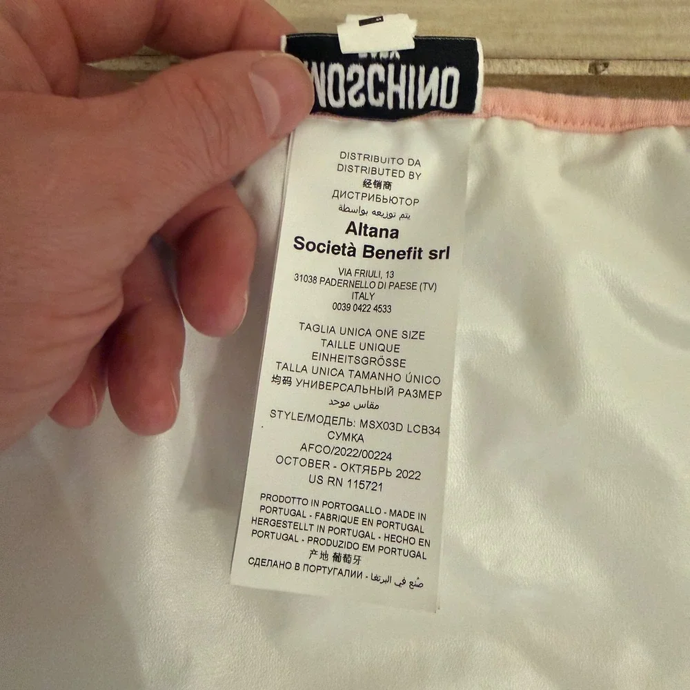 Moschino Baby Pink Toy Bear Changing Mat Diaper Pad MSX03D LCB34 Portugal